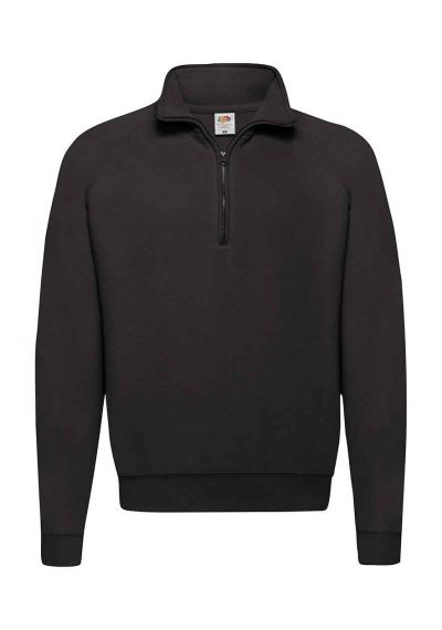 UNISEX BLACK QUARTER ZIP Main Image